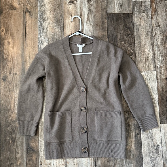 H&M Sweaters - H&M Taupe Cardigan Sweater
